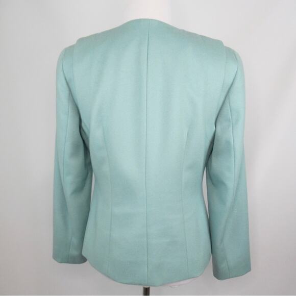DONCASTER Wool Blend Blazer Light Blue Button Front Jacket Women’s Size 6 - Picture 6 of 12